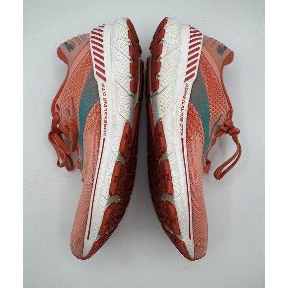 Brooks Adrenaline GTS 22 Women’s 7.5 B Coral Orange Running Shoes Sneakers - Picture 7 of 10